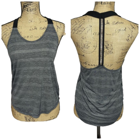 Nike Mesh Racerback Striped Athletic Tunic - Picture 1 of 11